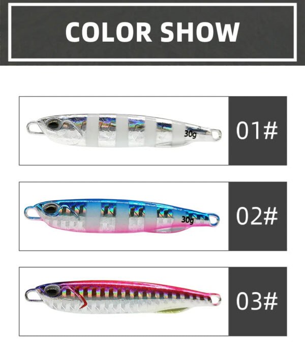 2021 Japen Metal Cast Jig Spoon 10/15/20/30/40/50g Shore Casting Jigging Fish Sea Bass Fishing Lure Artificial Bait Tackle - Image 15