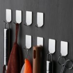 12pcs Strong Self Adhesive Stainless Steel Towel Mop Hooks Hat Hangers For Hanging Kitchen Bedroom Bathroom - Image 3
