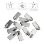 12pcs Strong Self Adhesive Stainless Steel Towel Mop Hooks Hat Hangers For Hanging Kitchen Bedroom Bathroom - Image 4