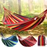 Durable Canvas Camping Hammock with Carry Bag - Image 2