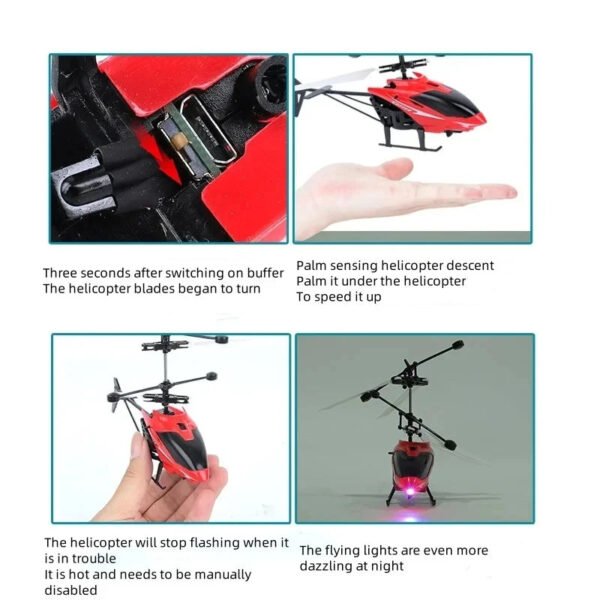 Rechargeable Mini RC Drone Remote Safe Fall-resistant RC Helicopters Drone Children Toys（No remote control battery） - Image 5