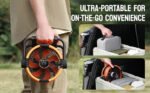Multifunctional Outdoor Camping Fan Light Rechargeable Ceiling Fan with 3-speed Night Light and Power Bank Portable Fan - Image 7
