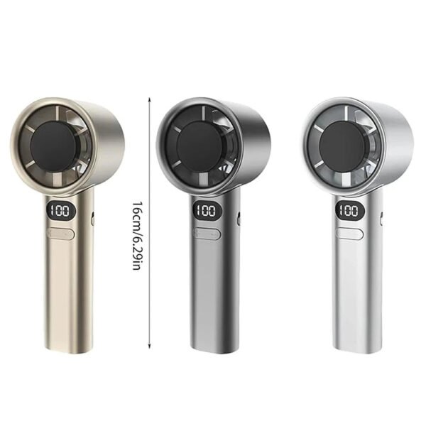 Portable Hand Fan 120 Wind Speeds Mini Bladeless Handheld Fan USB Rechargeable Personal Highspeed Fans Electric Eyelash Fan - Image 8