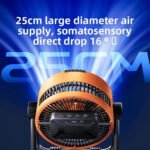 Multifunctional Outdoor Camping Fan Light Rechargeable Ceiling Fan with 3-speed Night Light and Power Bank Portable Fan - Image 5