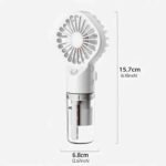 1pc Portable Handheld Spray Fan Water Spray Mist Fan Student Dormitory Mini Fan Summer Supplies Cooling Tools Outdoor Small Fan - Image 8
