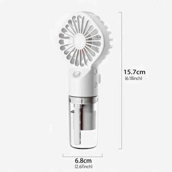1pc Portable Handheld Spray Fan Water Spray Mist Fan Student Dormitory Mini Fan Summer Supplies Cooling Tools Outdoor Small Fan - Image 8