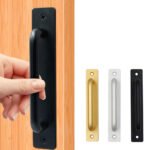 Door Handle Cabinet Pulls Aluminum Push-pull Balcony Gate Window Pulls Knob Kitchen Furniture Hardware Handle - Image 2