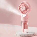 1pc Portable Handheld Spray Fan Water Spray Mist Fan Student Dormitory Mini Fan Summer Supplies Cooling Tools Outdoor Small Fan - Image 17