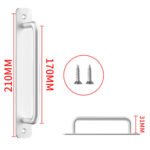 Door Handle Cabinet Pulls Aluminum Push-pull Balcony Gate Window Pulls Knob Kitchen Furniture Hardware Handle - Image 12