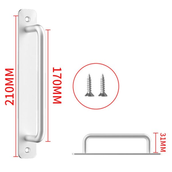 Door Handle Cabinet Pulls Aluminum Push-pull Balcony Gate Window Pulls Knob Kitchen Furniture Hardware Handle - Image 12