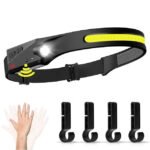 Sensor Headlamp LED Head Flashlight Rechargeable Headlight Head Torch Built-in Battery 5 Lighting Modes Fishing Camping Lantern - Image 35