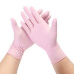 50PCS Pink Nitrile Disposable Gloves Household Gloves for Cleaning Kitchen Cooking Beauty Nail Hair Dye Tattoo Latex Powder Free - Image 8