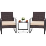 3PCS Outdoor Wicker Patio Set