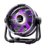 Multifunctional Outdoor Camping Fan Light Rechargeable Ceiling Fan with 3-speed Night Light and Power Bank Portable Fan - Image 15
