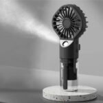 1pc Portable Handheld Spray Fan Water Spray Mist Fan Student Dormitory Mini Fan Summer Supplies Cooling Tools Outdoor Small Fan - Image 2