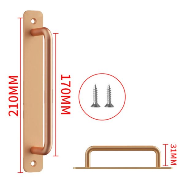 Door Handle Cabinet Pulls Aluminum Push-pull Balcony Gate Window Pulls Knob Kitchen Furniture Hardware Handle - Image 11