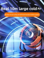 Multifunctional Outdoor Camping Fan Light Rechargeable Ceiling Fan with 3-speed Night Light and Power Bank Portable Fan - Image 6