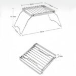 Portable Foldable Stainless Steel Camping Grill - Image 7