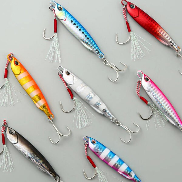 2021 Japen Metal Cast Jig Spoon 10/15/20/30/40/50g Shore Casting Jigging Fish Sea Bass Fishing Lure Artificial Bait Tackle - Image 1