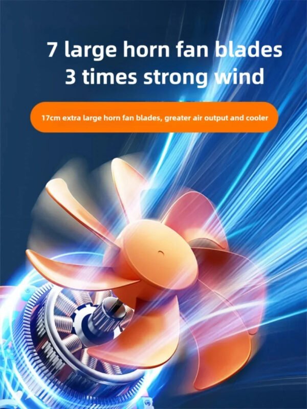 Multifunctional Outdoor Camping Fan Light Rechargeable Ceiling Fan with 3-speed Night Light and Power Bank Portable Fan - Image 4