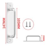 Door Handle Cabinet Pulls Aluminum Push-pull Balcony Gate Window Pulls Knob Kitchen Furniture Hardware Handle - Image 14