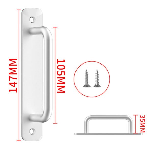 Door Handle Cabinet Pulls Aluminum Push-pull Balcony Gate Window Pulls Knob Kitchen Furniture Hardware Handle - Image 14
