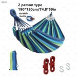 Durable Canvas Camping Hammock with Carry Bag - Image 10