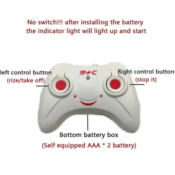 Rechargeable Mini RC Drone Remote Safe Fall-resistant RC Helicopters Drone Children Toys（No remote control battery） - Image 6
