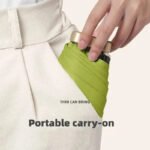 1Pc 55% Off Mini Sun Umbrella Pocket Rain Umbrella Vinyl Folding UV Ultraviolet Protection Sun Shade Pocket Parasol Capsule - Image 3