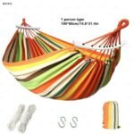 Durable Canvas Camping Hammock with Carry Bag - Image 12