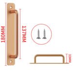 Door Handle Cabinet Pulls Aluminum Push-pull Balcony Gate Window Pulls Knob Kitchen Furniture Hardware Handle - Image 17