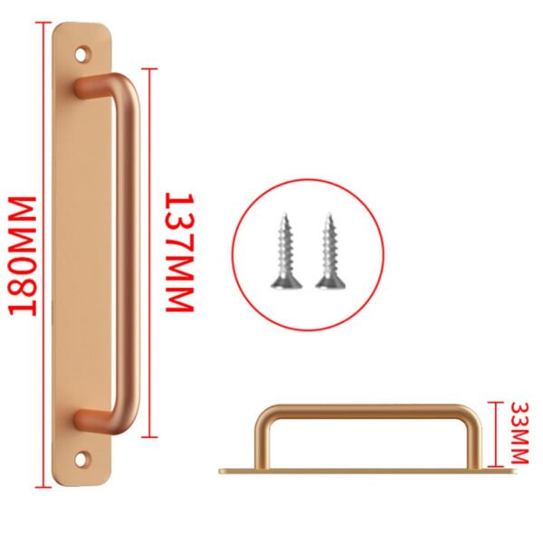 Door Handle Cabinet Pulls Aluminum Push-pull Balcony Gate Window Pulls Knob Kitchen Furniture Hardware Handle - Image 17