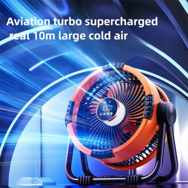 Multifunctional Outdoor Camping Fan Light Rechargeable Ceiling Fan with 3-speed Night Light and Power Bank Portable Fan - Image 2