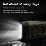 Portable LED Flashlight Tent Light Hand Crank Dynamo Solar Power Torch for Outdoor Camping Hiking Long-range Emergency Lantern - Image 3