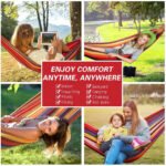 Durable Canvas Camping Hammock with Carry Bag - Image 5