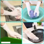 30/60/100PCS White Nitrile Gloves Disposable Household Waterproof Nitrile Gloves Kitchen Dishwashing Pet Bathing Cleaning Tools - Image 6