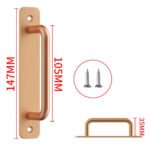 Door Handle Cabinet Pulls Aluminum Push-pull Balcony Gate Window Pulls Knob Kitchen Furniture Hardware Handle - Image 16