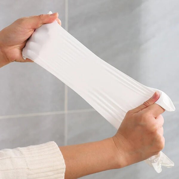 30/60/100PCS White Nitrile Gloves Disposable Household Waterproof Nitrile Gloves Kitchen Dishwashing Pet Bathing Cleaning Tools - Image 3