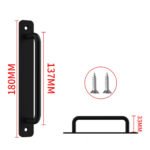 Door Handle Cabinet Pulls Aluminum Push-pull Balcony Gate Window Pulls Knob Kitchen Furniture Hardware Handle - Image 13